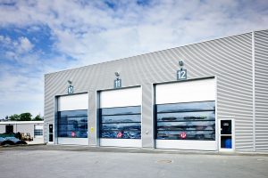 Auto Garage door with windows