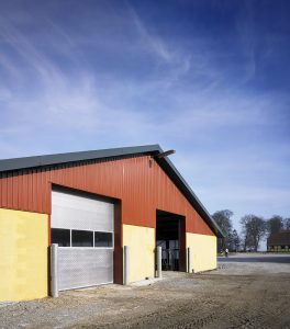 agriculture gray industrial door with windows Hofman