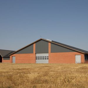 Gray industrial sectional doors with windows 9000F