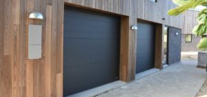 black softline granite garage door