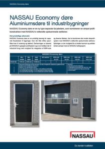 Economy door for industrial door