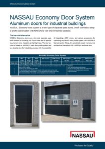 Economy separate facade doors brochure Eng