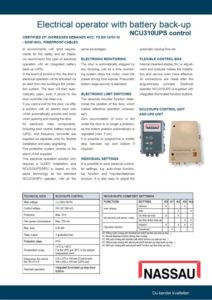 NCU310UPS - electrical operator Battery back up